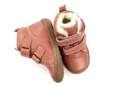 Bisgaard vinterbegyndersko Dee nude med velcro og TEX